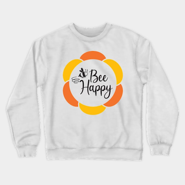 Bee happy Crewneck Sweatshirt by Ombre Dreams